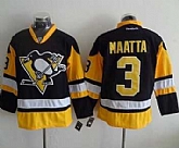 Pittsburgh Penguins #3 Olli Maatta Black Alternate Stitched NHL Jersey,baseball caps,new era cap wholesale,wholesale hats